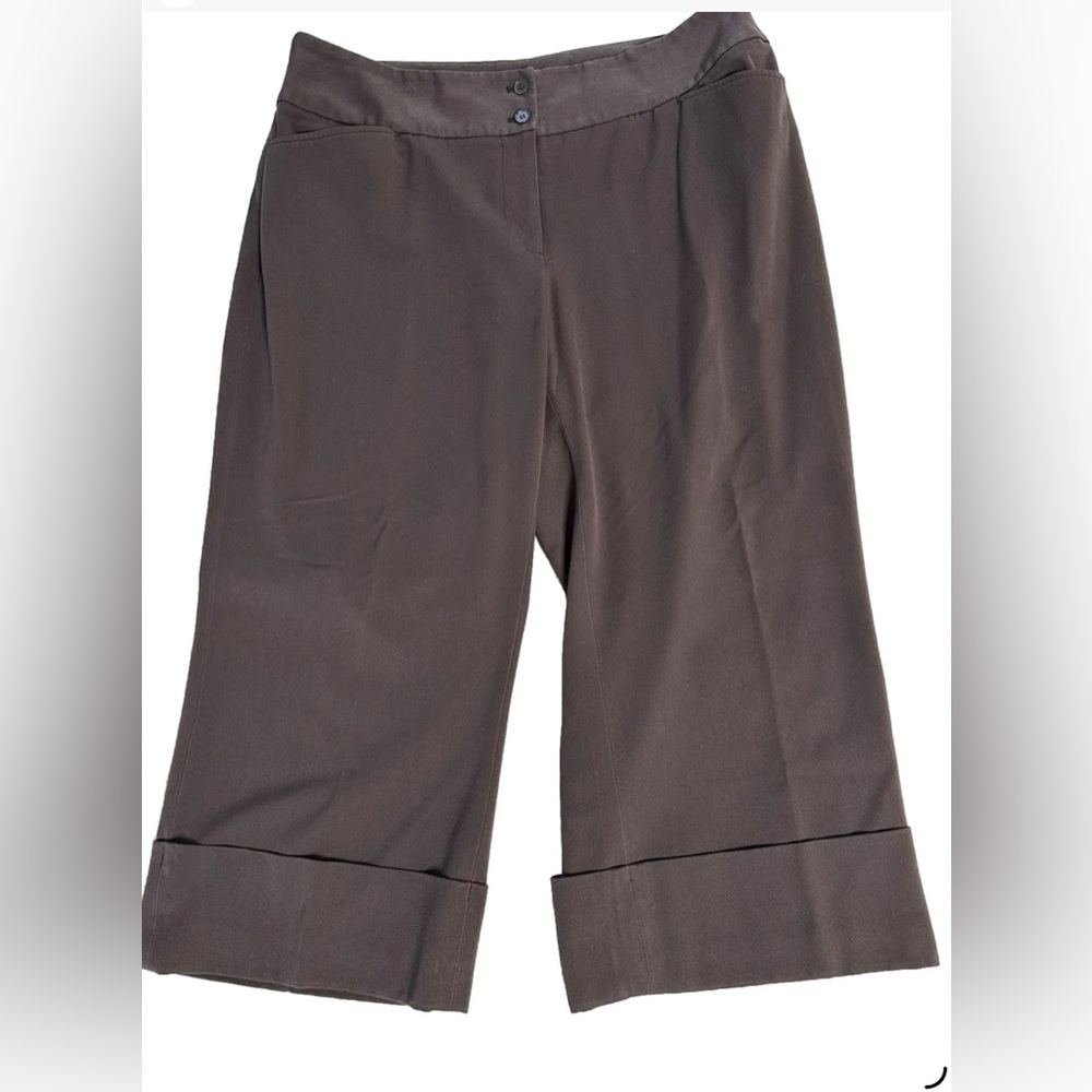 Lane Bryant Women's Brown Cropped Pants 18
